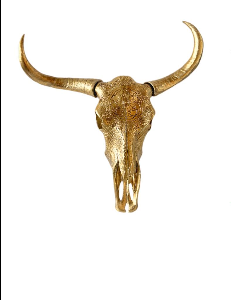 Empire Resin Gold Skull