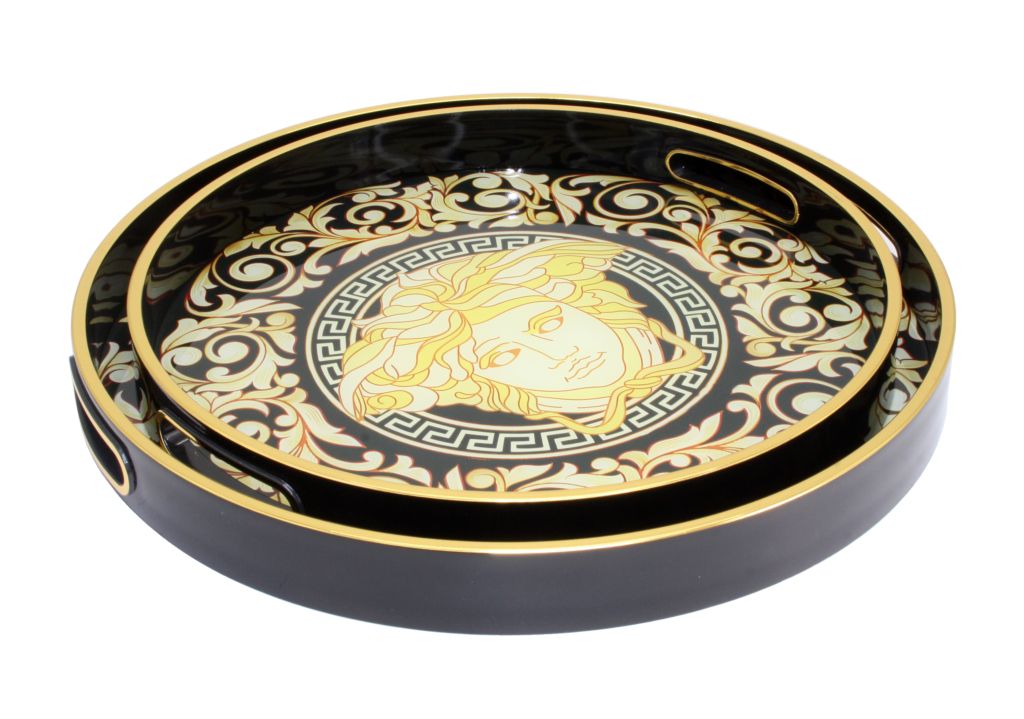 Tray Medusa Filigree-Black