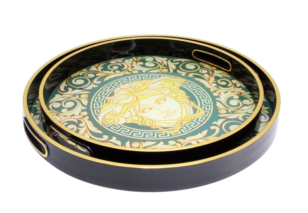 Tray Medusa Filigree-Green