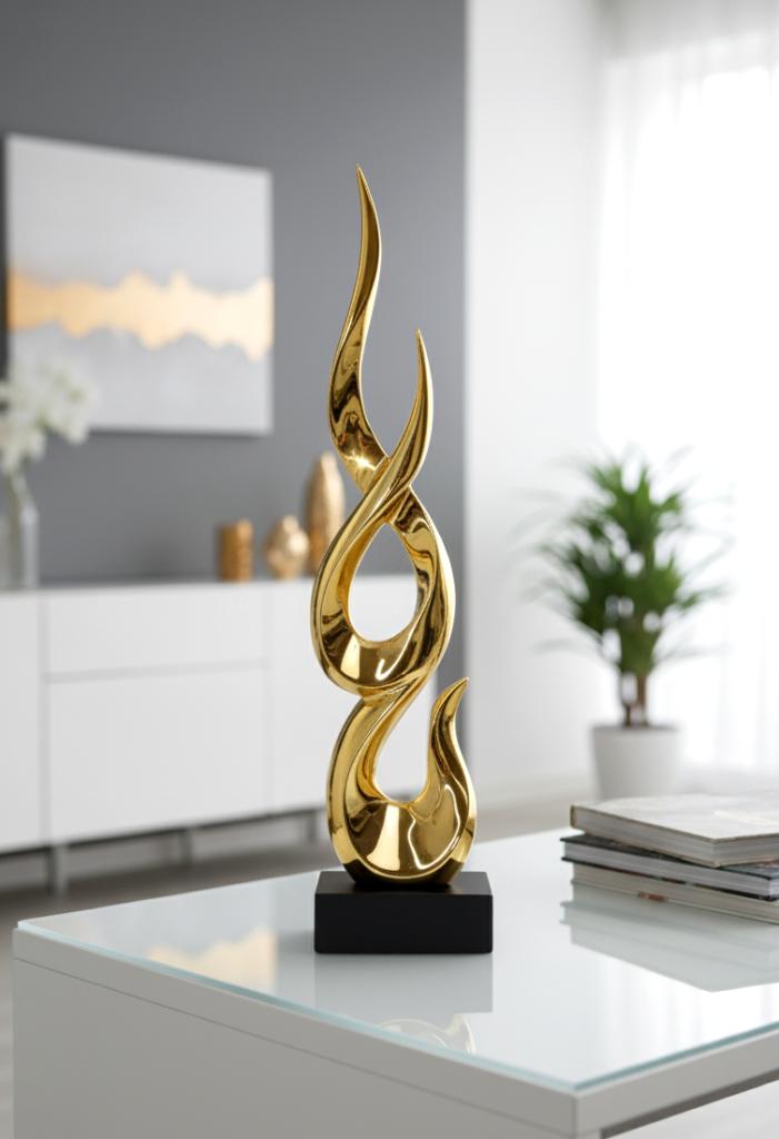 Ornament Flames-Gold