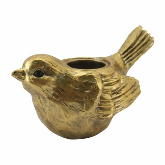 Antique Gold Bird Tealight