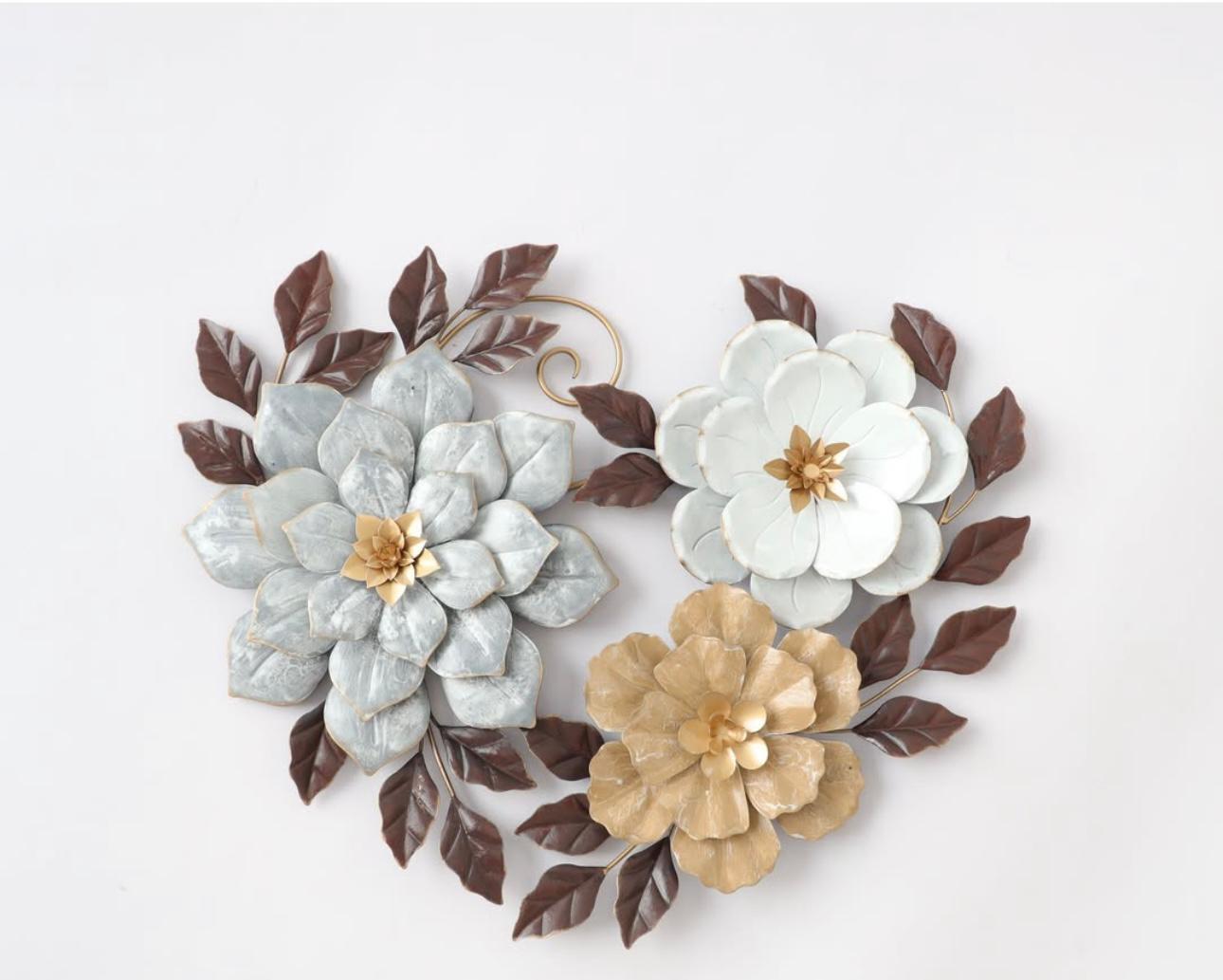 Love Heart Flowers Wall Art