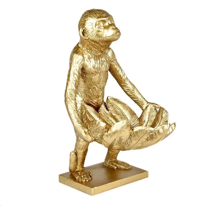 Mac Monkey Resin Bowl Sculp