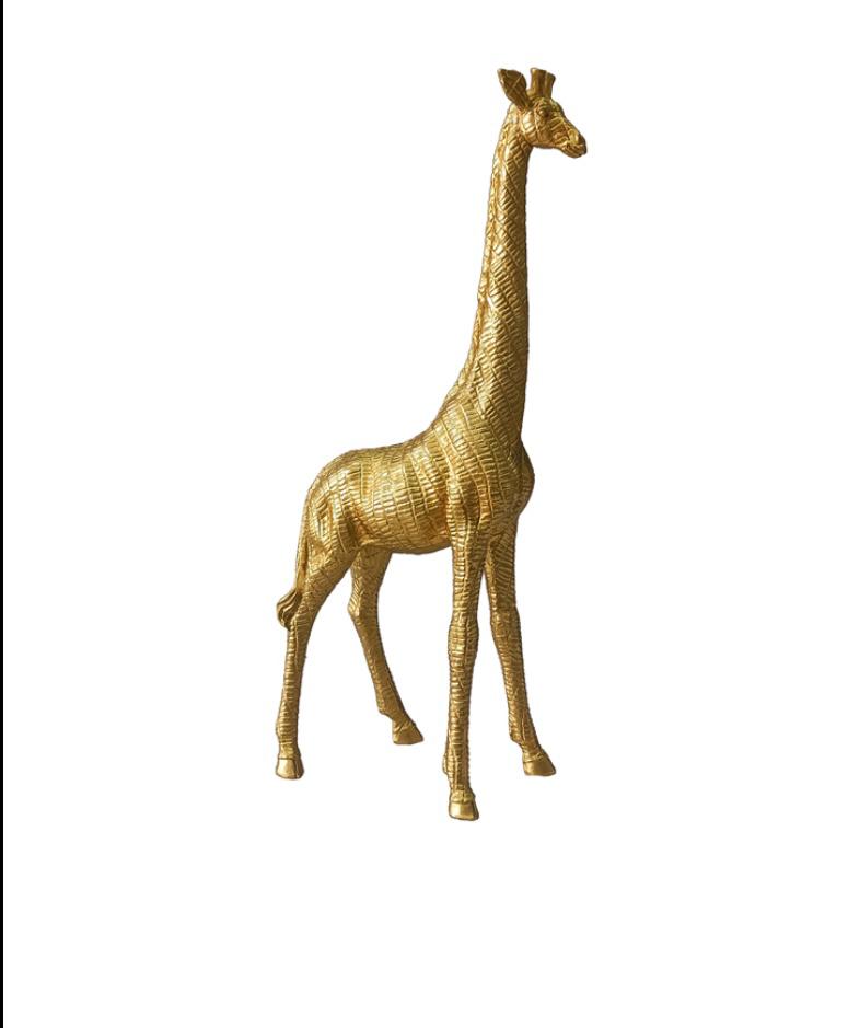 Gold Resin Giraffe Large