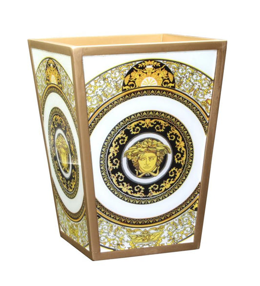 White Gold Medusa Vase