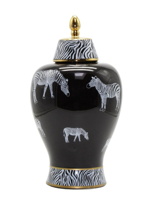 Jar Contemporary Zebra-Black