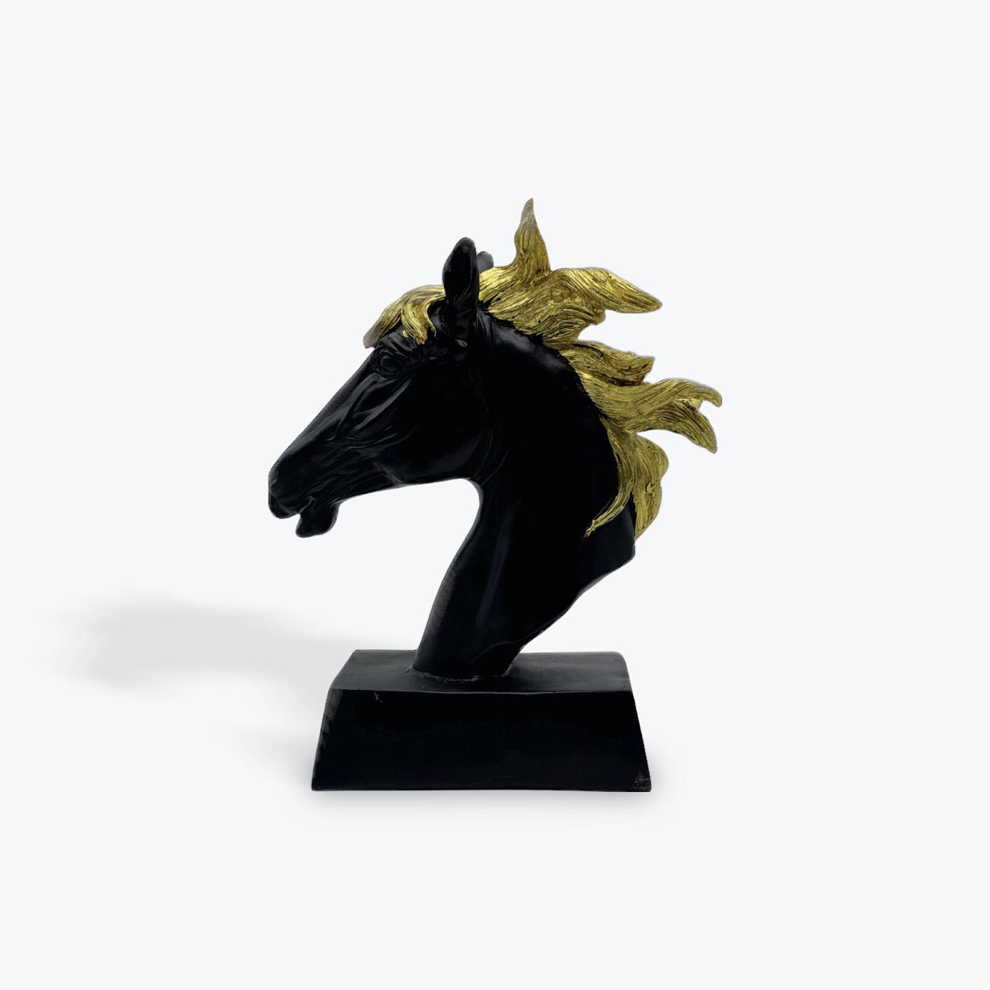 Black/Gold Horse Statue